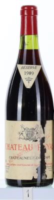 Inspection photo for Chateau Rayas Reserve Chateauneuf du Pape - 1989 