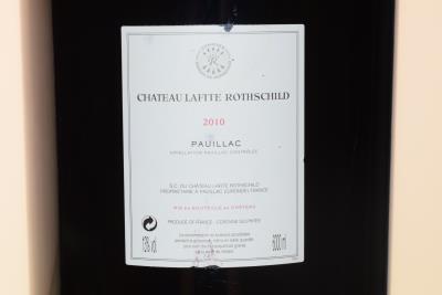 Inspection photo for Chateau Lafite Rothschild Pauillac - 2010 