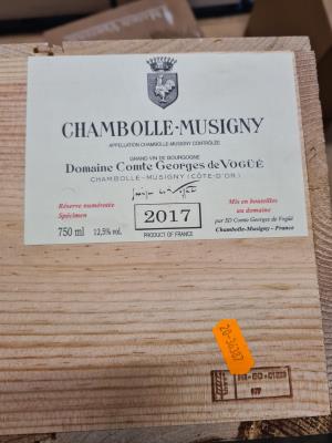 Inspection photo for Domaine Comte Georges de Vogue Chambolle Musigny - 2017 