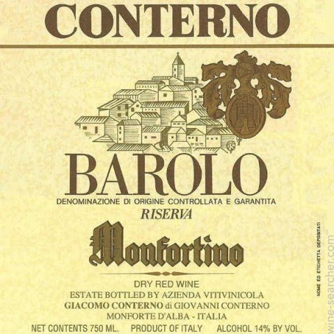 Giacomo Conterno Monfortino Barolo Riserva DOCG