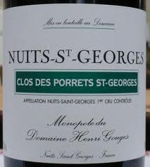 Domaine Henri Gouges Nuits-Saint-Georges Clos des Porrets Monopole Premier Cru