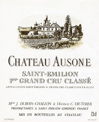 Chateau Ausone Saint Emilion Premier Grand Cru Classe A