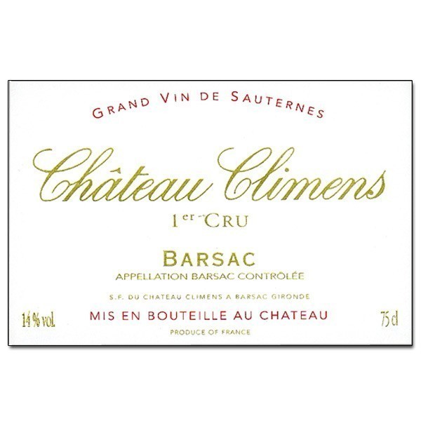 Chateau Climens Barsac Premier Cru